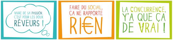 Campagne Cartcom Entrepreneurs sociaux Entrepreneuriat : et si on arrêtait avec les idées reçues ?