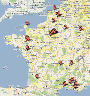 La carte des contacts des Blessés de Next La carte des contacts des Blessés de Next