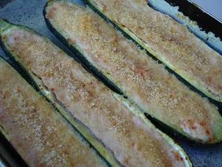 Courgettes farcies au jambon blanc Courgettes farcies au jambon blanc