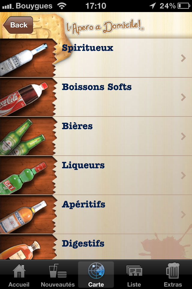 La carte Enfin l’application smartphone que l’on attendait tous : « L’Apéro! » par Call and Drink !