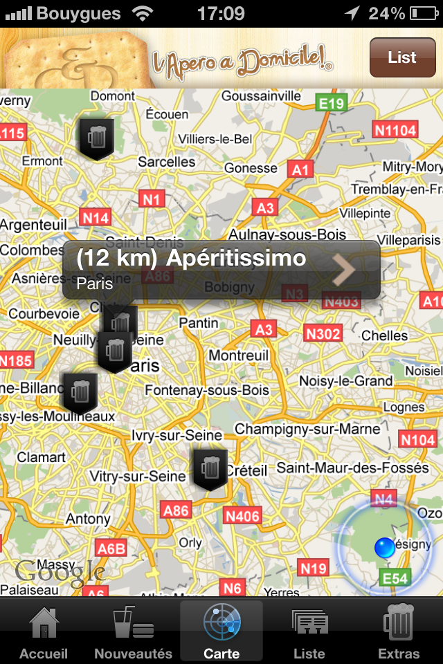 Localisation Enfin l’application smartphone que l’on attendait tous : « L’Apéro! » par Call and Drink !