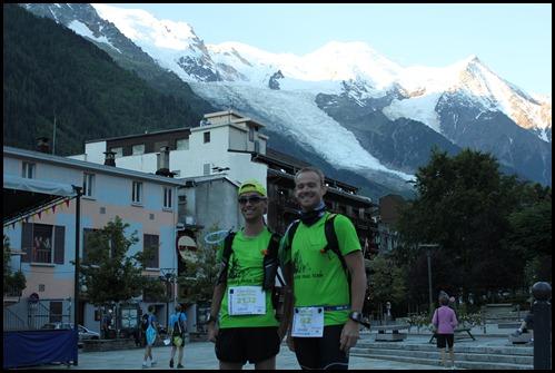 Johann et David devant le Mont Blanc Johann et David devant le Mont Blanc