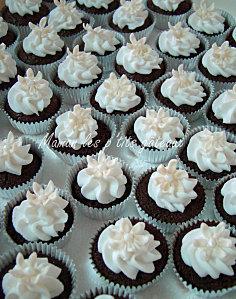 Mini cupcakes blanc