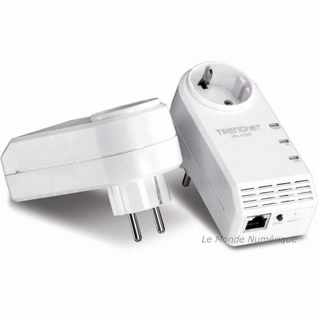 Du CPL à 500 Mbits/s chez Trendnet avec prise électrique Du CPL à 500 Mbits/s chez Trendnet avec prise électrique
