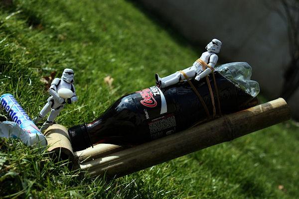 photo humour insolite stormtrooper expérience coca mentos