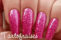 Stickers intégraux rose pailletés Cquepournous http://tartofraises.nailblogs.net/cquepournous/ombregif.gif