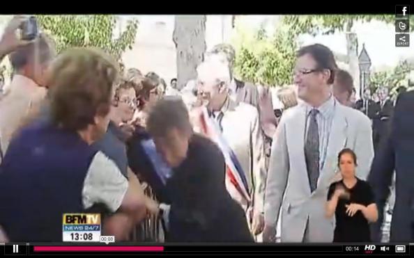 Vidéo: Nicolas Sarkozy agressé à Brax
