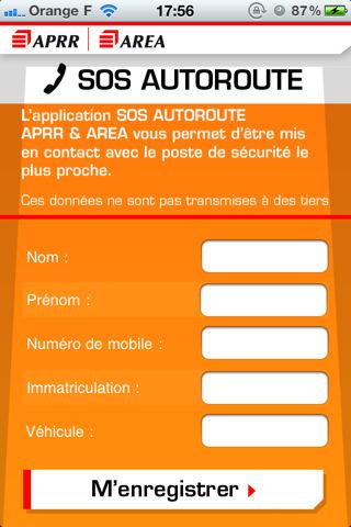 SOS Autoroute – Borne d’appel d’urgence sur iPhone...