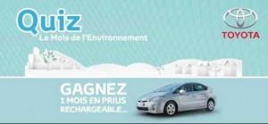 Un mois en Toyota Prius hybride rechargeable à gagner