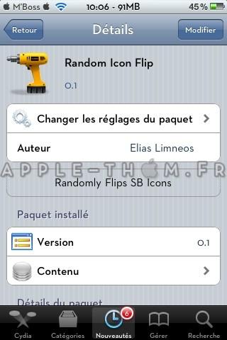 Random Icon Flip : faire pivoter vos icônes
