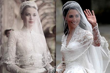 Charlène ne pourra pas s'inspirer de la robe de Grace Kelly, Kate Middleton l'a déjà fait !