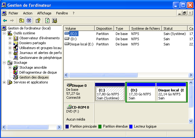 Installation d'un second disque dur sous windows XP Installation d'un second disque dur sous windows XP