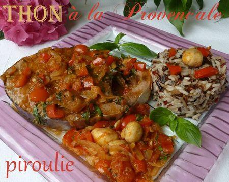 Darnes de thon à la provencale (avec basilic et vin blanc) P1060097