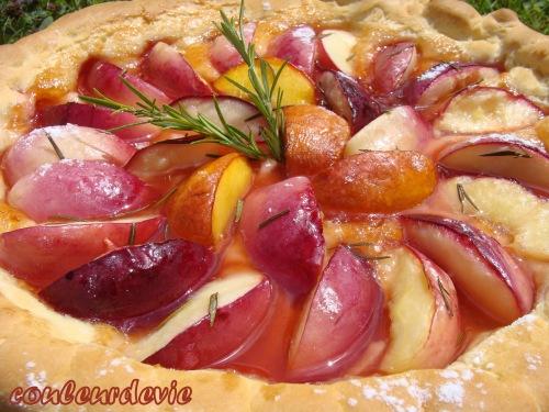 Pizza aux nectarines Pizza aux nectarines