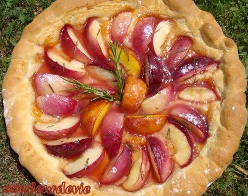 Pizza aux nectarines Pizza aux nectarines