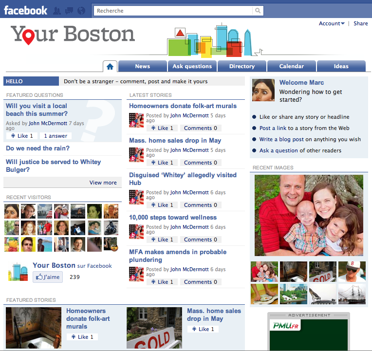 Page d'accueil Your Boston