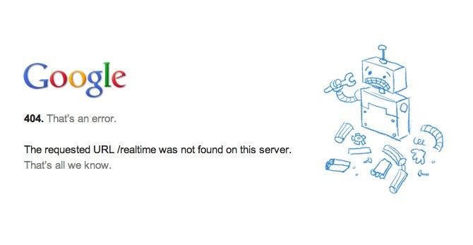 google real time La recherche en temps réel de Google indisponible