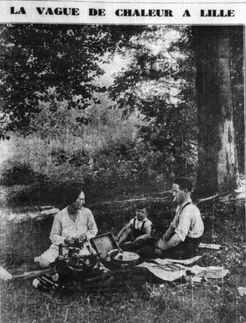 1929 :L'été au Bois de la Deûle à Lille.