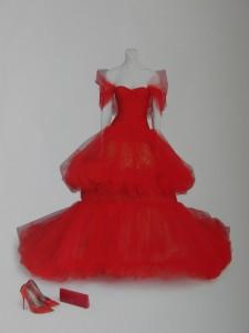  La robe portée par Natalia Vodianova, dessinée par Valentino Garavani
