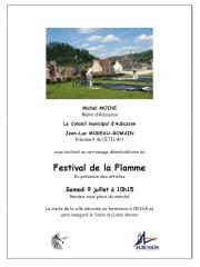 Festival de la Flamme, Aubusson, vernissage déambulatoire, exposition de plein air, art contemporain