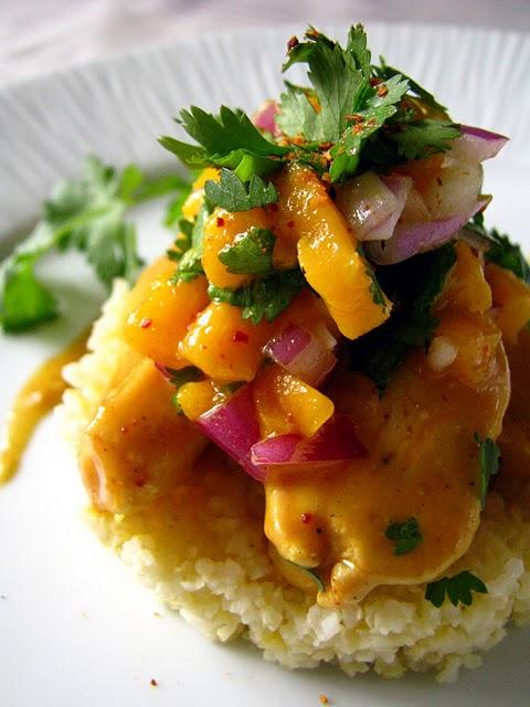 Curry de poulet à la mangue Curry de poulet à la mangue