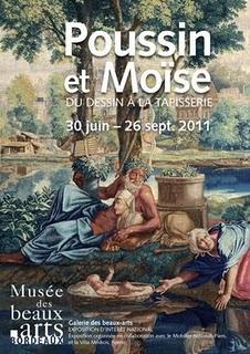 Poussin et Moïse, du dessin à la tapisserie