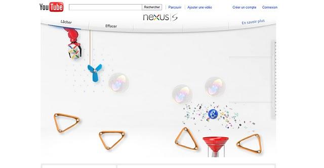 Google lance sur Youtube Nexus Contraptions, un advergame promotionnel dédié au Samsung Nexus S Google lance sur Youtube Nexus Contraptions, un advergame promotionnel dédié au Samsung Nexus S