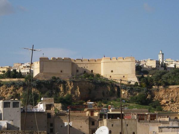 Vue sur le Fort Bordj - Photo Dar Eva Vacances de charme dans la médina de Fès