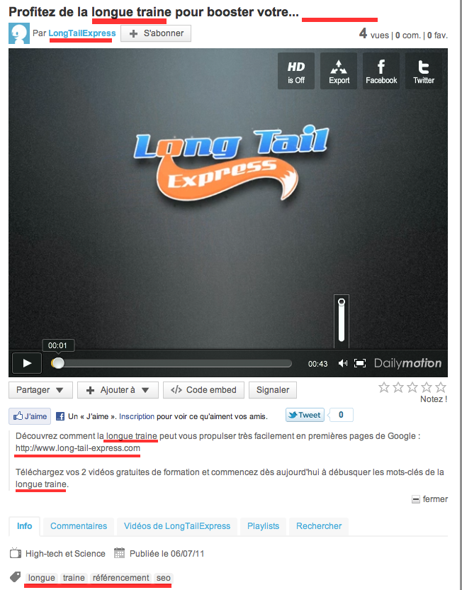 longue traine référencement videos utiliser la longue traine pour référencer une vidéo youtube