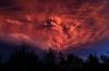Nuage tourmenté au-dessus du volcan Nuage tourmenté au-dessus du volcan
