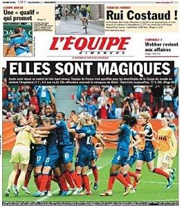 La France qualifiée pour les JO de 2012 (et autres bonnes nouvelles) foot f l'équipe angl