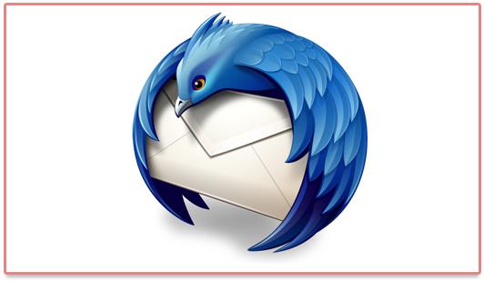 Logo de Mozilla Thunderbird 5.0 Le logo de Mozilla Thunderbird 5.0 qui présente un menu transparent
