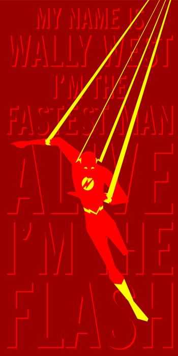 the flash SuperPoster de Superhéros par Mark Grambau