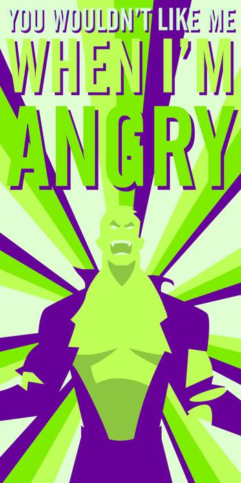 the hulk SuperPoster de Superhéros par Mark Grambau