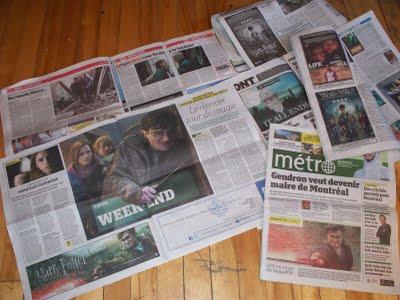 Harry Potter 7.2 dans la presse montréalais gratuite