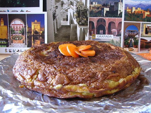 Gâteau à la poêle et tortilla zanahorias 015