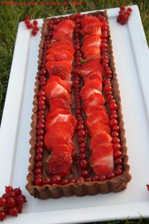 Tarte tout chocolat aux fruits rouges il_etait_une_fois