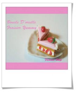 boucles_d'oreilles_fraisier_fimo Boucles d'oreilles fraisier
