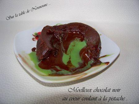 Moelleux chocolat noir au coeur de pistache 2