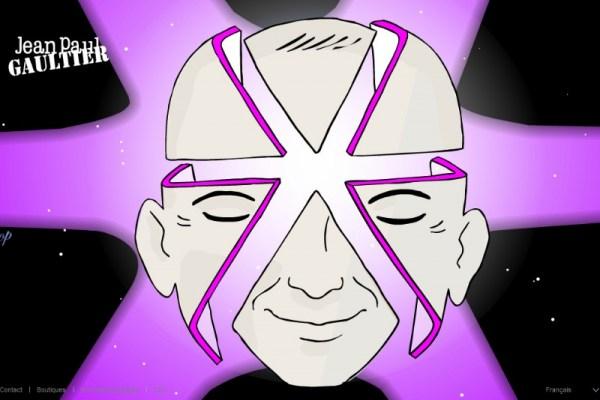 JPG Nouveau site Page d'accueil Jean Paul Gaultier met des cartoons dans son site internet