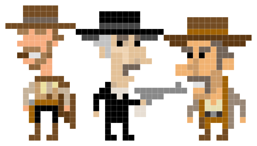 pixel10 Des personnages cultes pixélisés par Andy Rash