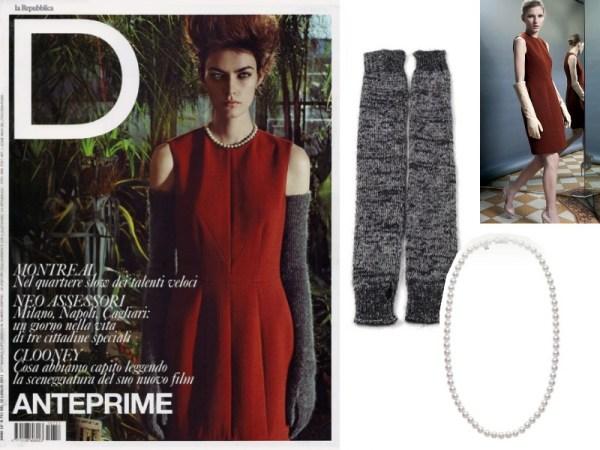 Drepubblica Patrycja Gardygajlo en couverture du magazine D La Repubblica