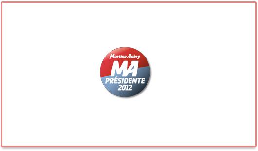 Logo de Martine Aubry - Candidate aux primaires socialistes de 2011 Logo de Martine Aubry, une candidate du PS aux élections présidentielles de 2012