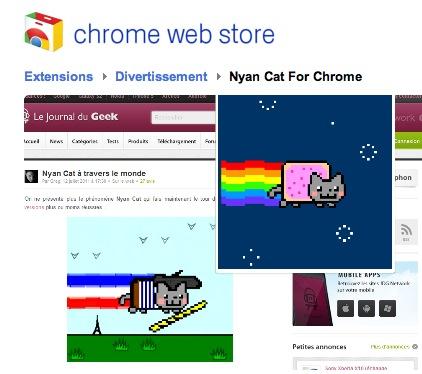 nyan cat google chrome Le Nyan Cat déboule sous Google Chrome