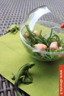 Verrine boule ouverte transparente verrine perla open