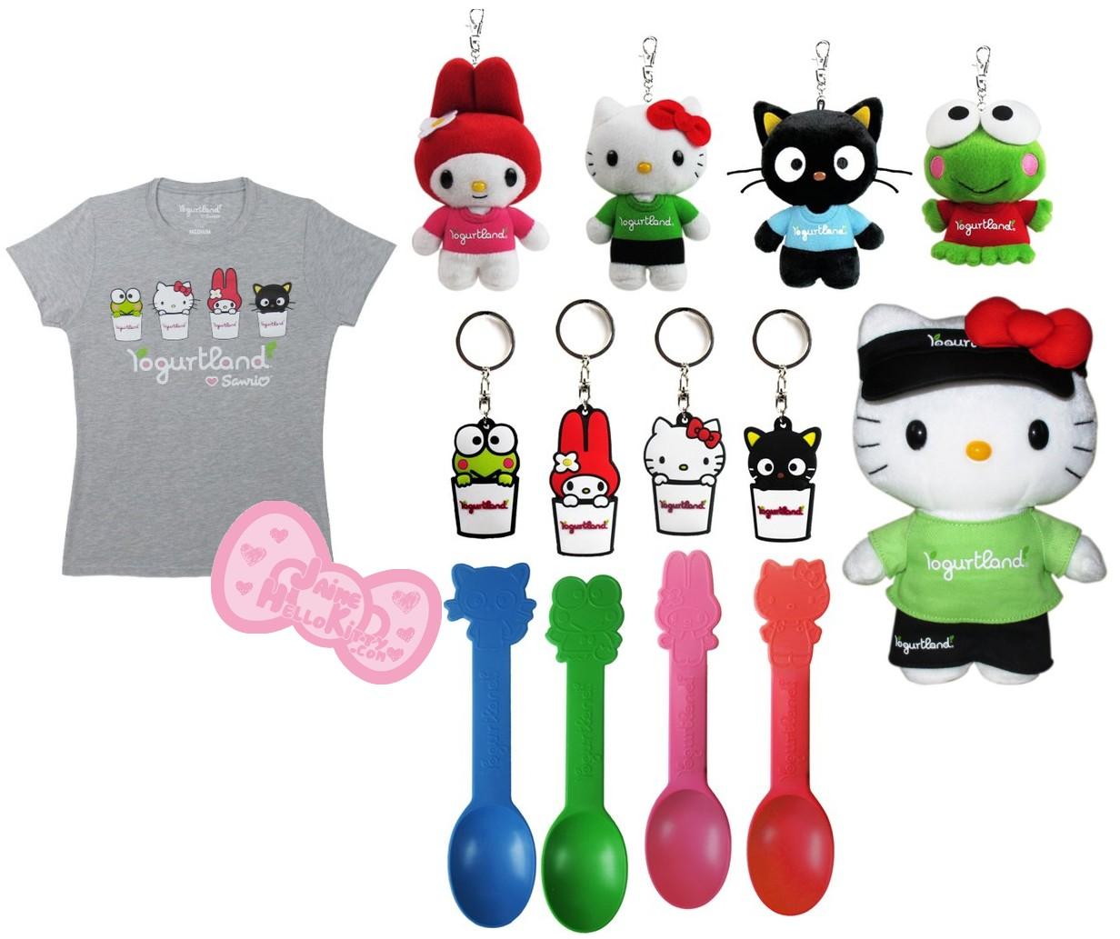 Les objets Sanrio x Yogurtland http://www.jaimehellokitty.com/images/articles0009/Sanrioyogurtland.jpg