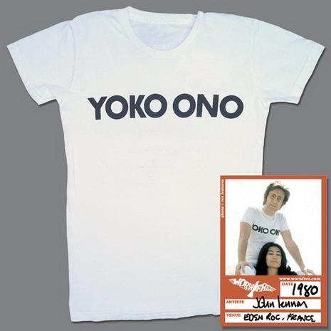 John Lennon Yoko Ono Worn free t shirt