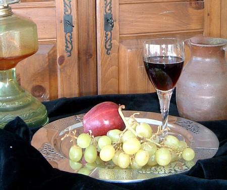 Composition de fruits vin