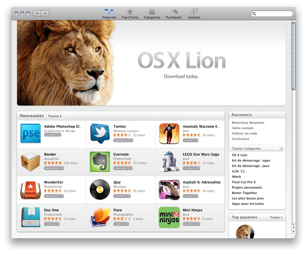 Créer un disque ou une clé USB d’installation Mac OS X Lion