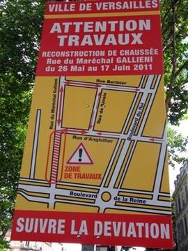 Versailles et la signalisation routière Versailles et la signalisation routière